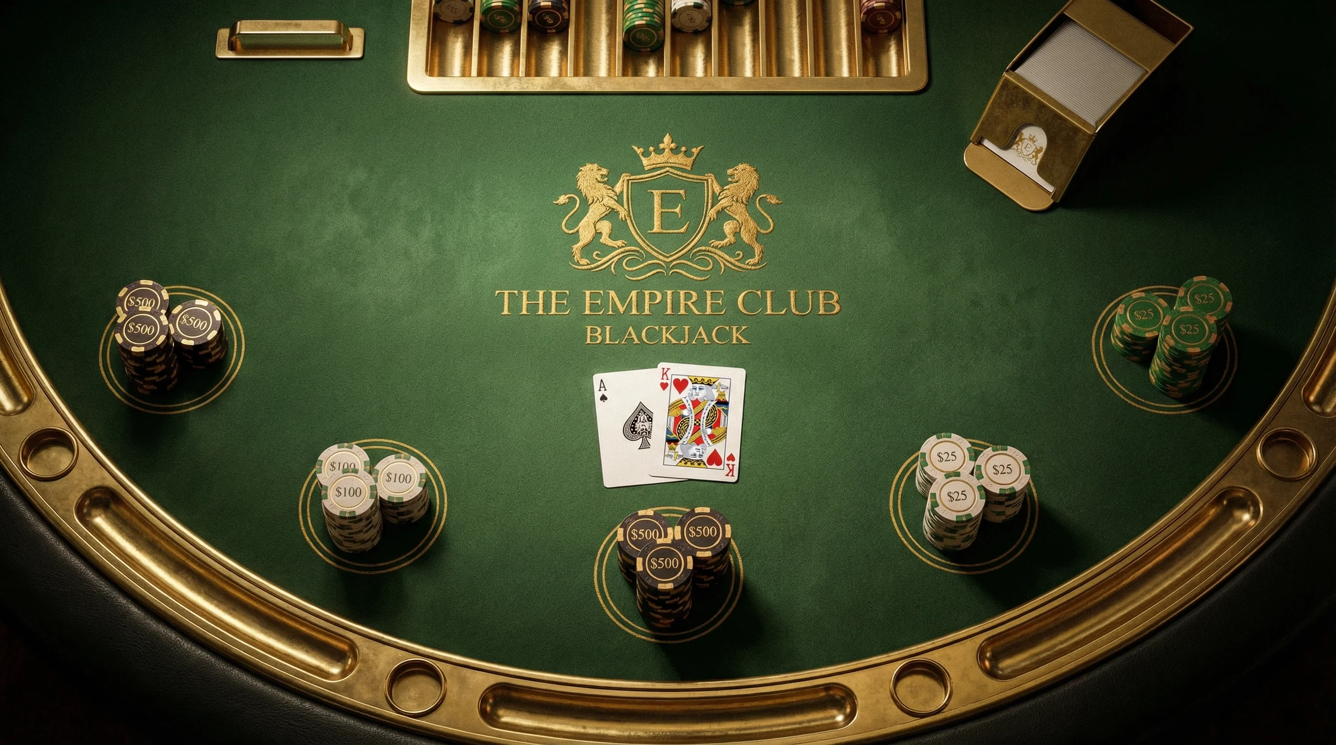 Mesa de Blackjack 21 online no cassino vera bet